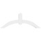 Ekena Millwork Archdale Architectural Grade PVC Gable Bracket, 48"W x 18"H x 4"D x 4"F, 9/12 Pitch GBP048X18X0404ARC00 - alternate 5